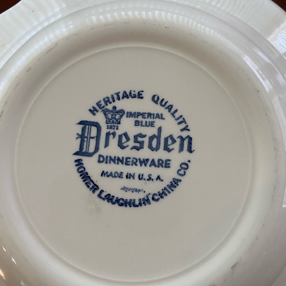 3 piece Dresden Imperial Blue dinnerware - Picture 6 of 13